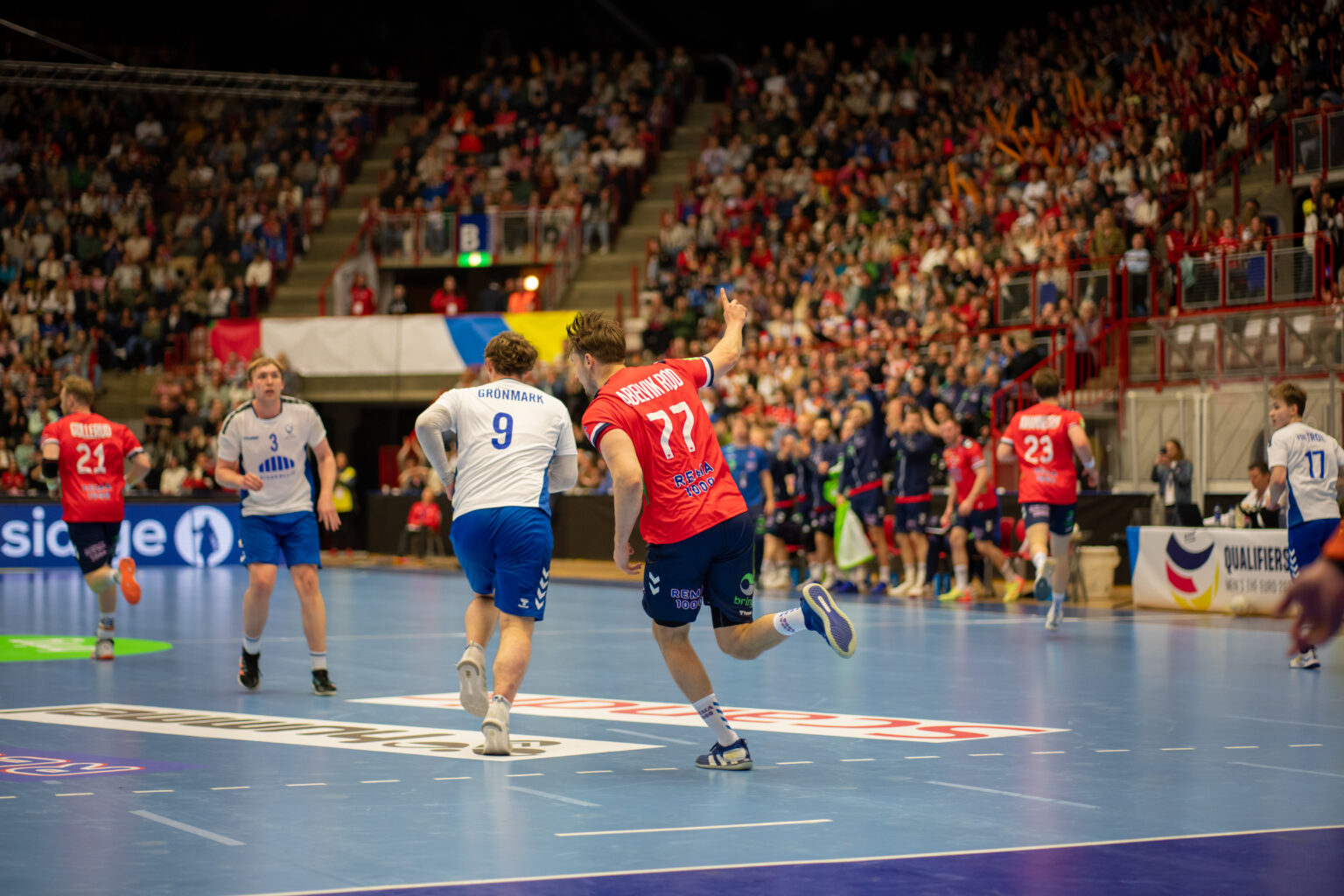 Norge mot Finland i håndball